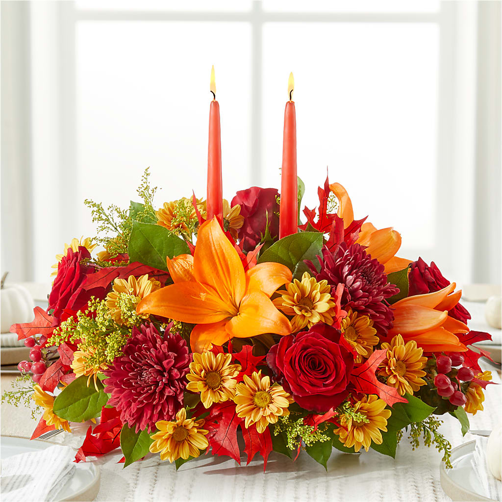 Autumn's Embrace Centerpiece – BUTTERFLIES & BOUQUETS, Peterstown WV