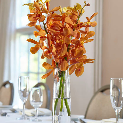 Orange Mokara Bud Vase – BUTTERFLIES & BOUQUETS, Peterstown WV