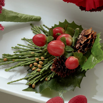 Red Berry Boutonniere – BUTTERFLIES & BOUQUETS, Peterstown WV